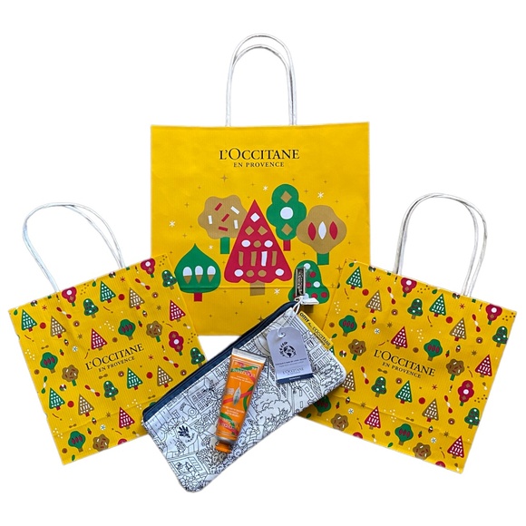 L’ OCCITANE Christmas Shopping bag and  Hand Cream - Picture 1 of 8